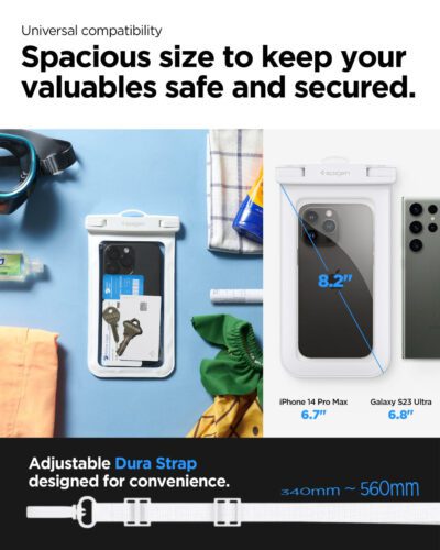 Vodotěsné pouzdro Spigen Aqua Shield A601 - bílé - Obrázek 2