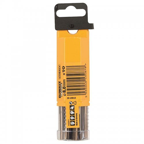 Vrták do kovu HSS-E COBALT 8×117mm (10ks) DeWALT DT4938 DT4938