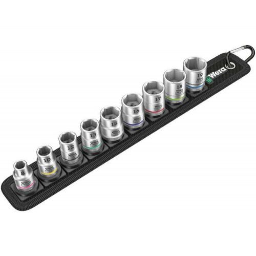 Wera 003973 Nástrčné hlavice Zyklop 3/8" Belt B 4 s přidržovací funkcí (Sada 9 dílů) 05003973001