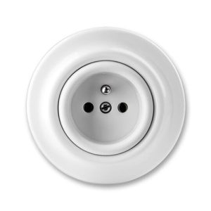 ABB Decento zásuvka bílá-porcelán 6619K-C02347 (2CHK196347C4300)