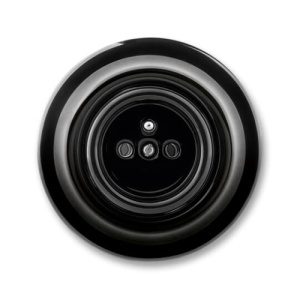 ABB Decento zásuvka černá-porcelán 6619K-C02347 N (2CHK196347C4301)