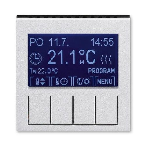 ABB Levit M termostat pokojový titanová/kouřová černá 3292H-A10301 70 programovatelný
