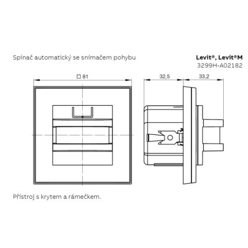 ABB Levit pohybové čidlo macchiato/bílá 3299H-A02182 18 - Obrázek 2