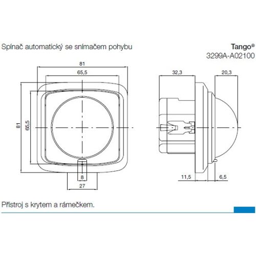 ABB Tango pohybové čidlo hnědá 3299A-A02100 H - Obrázek 2