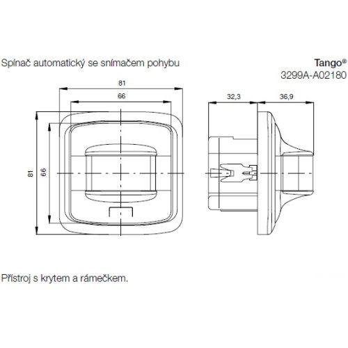 ABB Tango pohybové čidlo hnědá 3299A-A02180 H - Obrázek 2