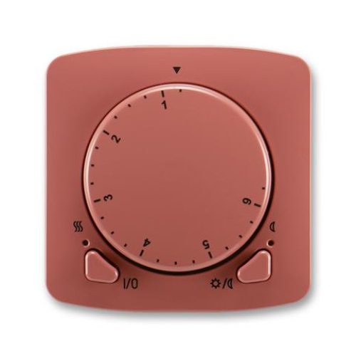 ABB Tango termostat otočný 3292A-A10101 R2 vřesová červená