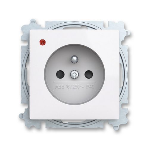 ABB Zoni zásuvka bílá 6699T-A06657 500 s přepěťovou ochranou (2CHT966657A4500)
