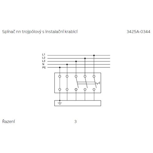 ABB vypínač PRESSTO nástěnný bílá/šedá 3536N-C03251 12 - Obrázek 2