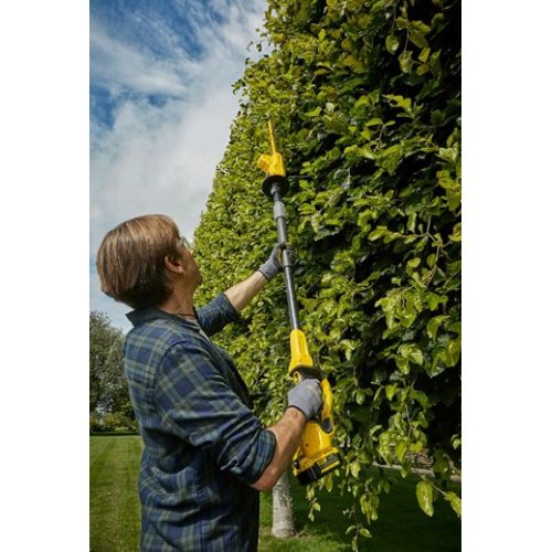 AKU nůžky na živý plot 45cm na tyči Stanley FatMax V20 SFMCHT855M1 1x aku Li-Ion 4Ah - Obrázek 2