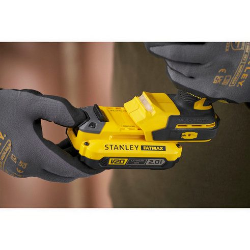 Aku vrtačka Stanley FatMax V20 SFMCD726D2K 18V bezuhlíková s příklepem 2x aku Li-Ion 2Ah - Obrázek 2