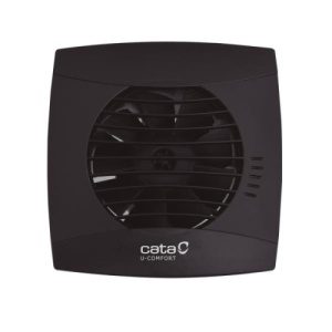 Axiální koupelnový ventilátor s časovým doběhem CATA UC 10 BLACK TIMER