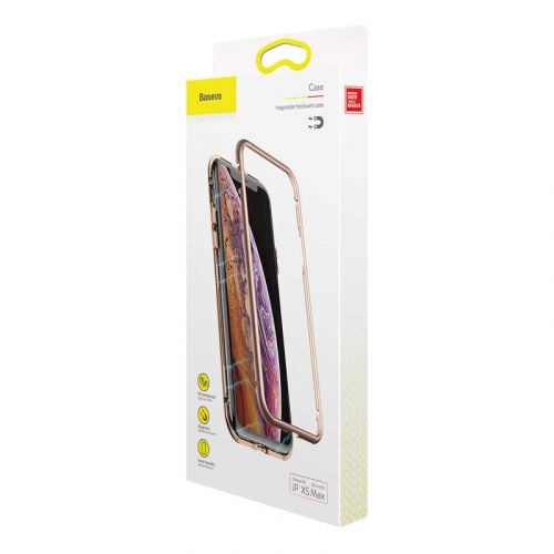 Baseus iPhone Xs Max case Magnetite hardware Gold (WIAPIPH65-CS0V) - Obrázek 2