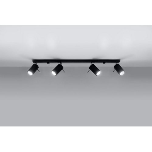 Bodové svítidlo SOLLUX Ring 4l GU10 4x40W bez zdroje SL.0332 černá - Obrázek 2