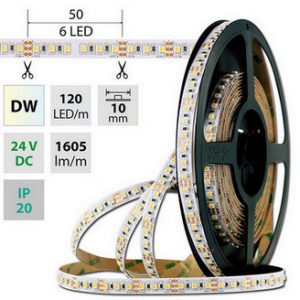 CCT LED pásek McLED 24V teplá+studená bílá š=10mm IP20 19