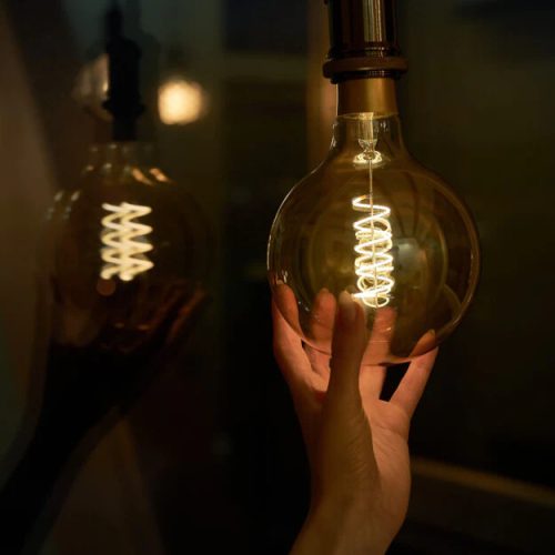 Chytrá LED žárovka E27 Shelly Vintage G125 Filament 4W (40W) 2700K WiFi stmívatelná - Obrázek 2