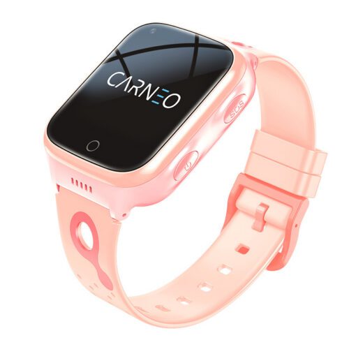 Chytré hodinky CARNEO GUARDKID+ 4G Platinum - růžové