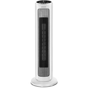 Chytrý sloupový teplovzdušný ventilátor s oscilací a časovačem SENCOR SFH 8994WH 1300-2200W