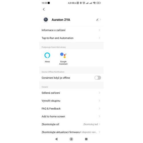 Chytrý termostat AURATON 2YA WiFi bílý - Obrázek 2