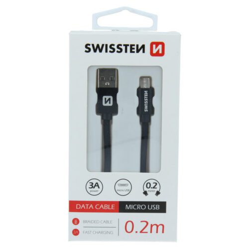 DATOVÝ KABEL SWISSTEN TEXTILE USB / MICRO USB 0