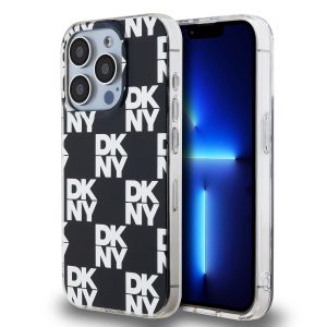 DKNY PC/TPU Checkered Pattern Zadní Kryt pro iPhone 14 Pro Max Black DKHCP14XHDLCEK