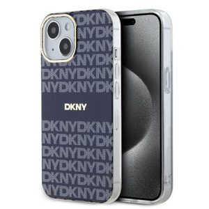 DKNY PC/TPU Repeat Pattern Tonal Stripe Magsafe Zadní Kryt pro iPhone 15 Blue DKHMP15SHRHSEB