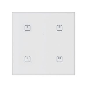 Dotykový skleněný ovladač 4 tlačítka bílý white sharp Elko EP MATTER RFGB-40W/MT 8977