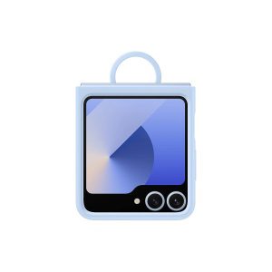 EF-PF741TLE Samsung Silikonový Kryt s Kroužkem pro Galaxy Z Flip 6/7 FE Blue EF-PF741TLEGWW