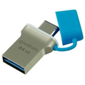 GOODRAM ODD3 Pendrive - 64GB USB 3.0 + Type C OTG BLUE ODD3-0640B0R11