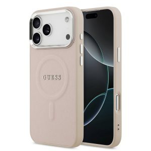 Guess PU Saffiano MagSafe Zadní Kryt pro iPhone 17 Pro Max Pink GUHMP17XPSAREGSP