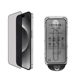 Guess Tvrzené Sklo 2.5D PRIVACY pro iPhone 16 Black GUTGP16SBOKGCIP