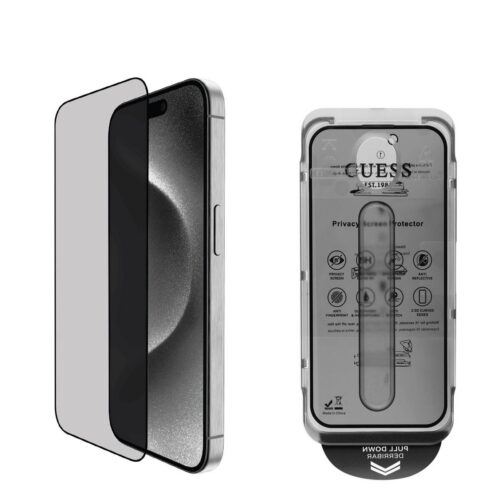 Guess Tvrzené Sklo 2.5D PRIVACY pro iPhone 16 Black GUTGP16SBOKGCIP