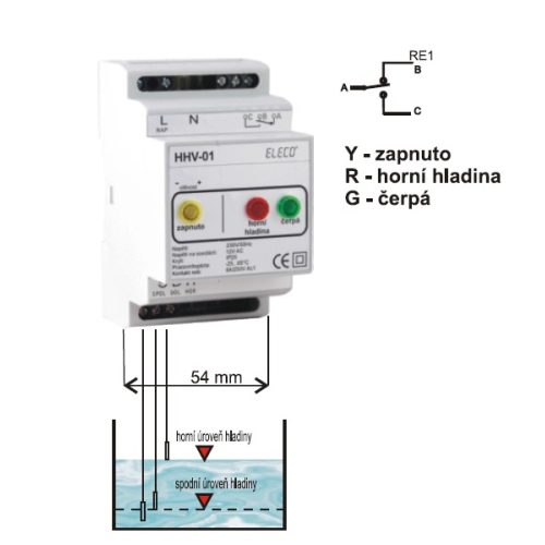 Hladinový spínač HHV-01 230VAC 216135 - Obrázek 2