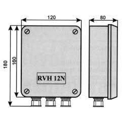 Hladinový spínač TRADEtronic RVH12-380 230VAC IP55 - Obrázek 2