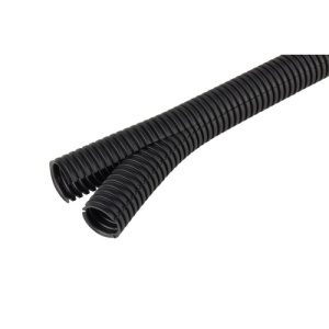 Husí krk trubka rozevíratelná Fränkische Co-flex PP 14mm černá (5m) 37001403