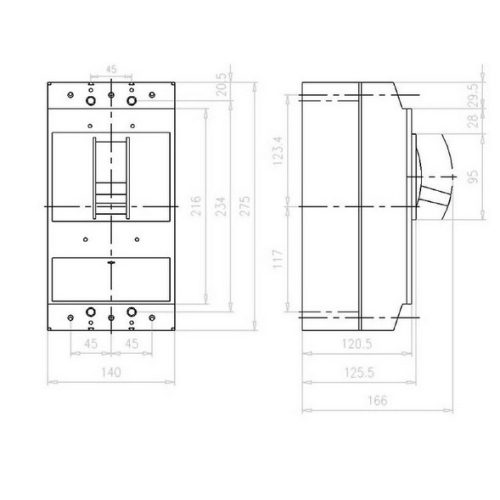 Jistič EATON LZMN3-A400-I 400A 111967 - Obrázek 2