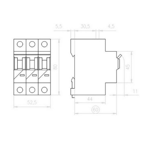 Jistič EATON PL6-C63/3 63A 286607 - Obrázek 2