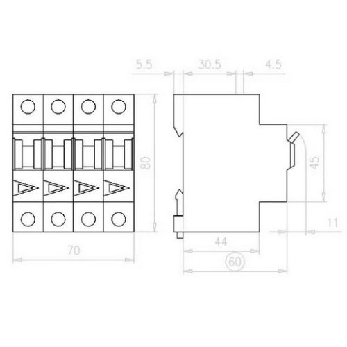 Jistič EATON PL7-20/3N/B 20A PL7-B20/3N 263986 - Obrázek 2