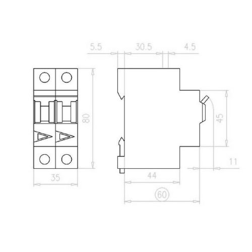 Jistič EATON PL7-50/2/C 50A PL7-C50/2 263364 - Obrázek 2