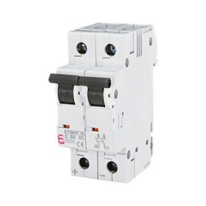 Jistič ETI ETIMAT 10 DC 2p C 50A 6kA 002138721