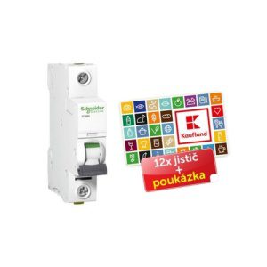 Jistič Schneider Electric Acti9 iC60H 1P 16A B balení 12ks + poukázka 100 Kč A9F06116P