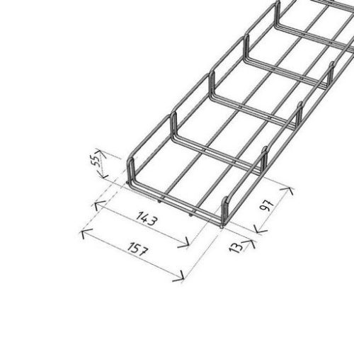 Kabelový žlab Arkys Merkur 2 150x50mm nerez A2 2m ARK-231134 - Obrázek 2