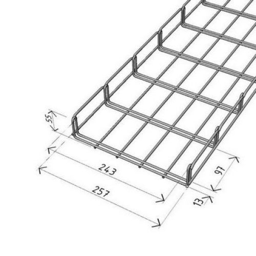 Kabelový žlab Arkys Merkur 2 250x50mm ŽZ 2m ARK-221150 - Obrázek 2