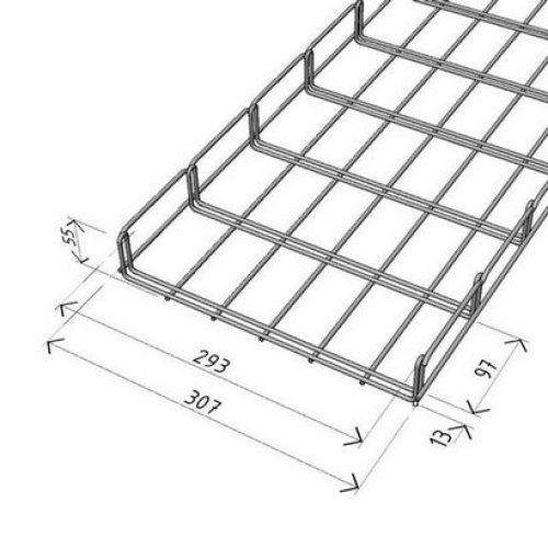 Kabelový žlab Arkys Merkur 2 300x50mm ŽZ 2m ARK-221160 - Obrázek 2