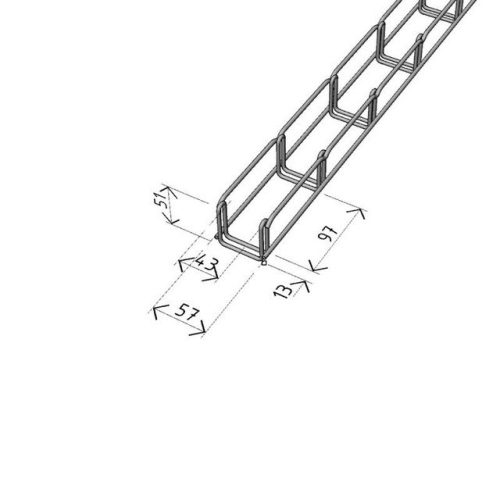 Kabelový žlab Arkys Merkur 2 50x50mm nerez A2 2m ARK-231114 - Obrázek 2