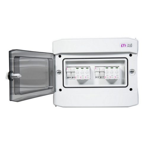 Kompletní DC nástěnná rozvodnice pro FVE ETI RFVE1100/12-DC2/2-16-EMT12 2 stringy IP65 001105402 - Obrázek 2