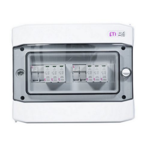Kompletní DC nástěnná rozvodnice pro FVE ETI RFVE1100/12-DC2/2-16-EMT12 2 stringy IP65 001105402