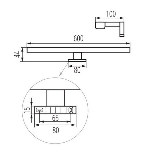 Koupelnové LED svítidlo Kanlux ASTIM IP44 12W-NW-W 34934 4000K bílá - Obrázek 2