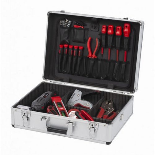 Kufr na nářadí prázdný 460x330x155mm stříbrný KREATOR KRT640102S - Obrázek 2