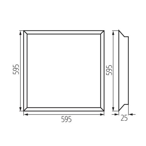 LED panel Kanlux BLINGO U24W 4000 60NW 37179 - Obrázek 2