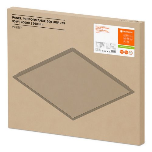 LED panel LEDVANCE Performance 600x600mm 30W/4000K neutrální bílá UGR<19 - Obrázek 2